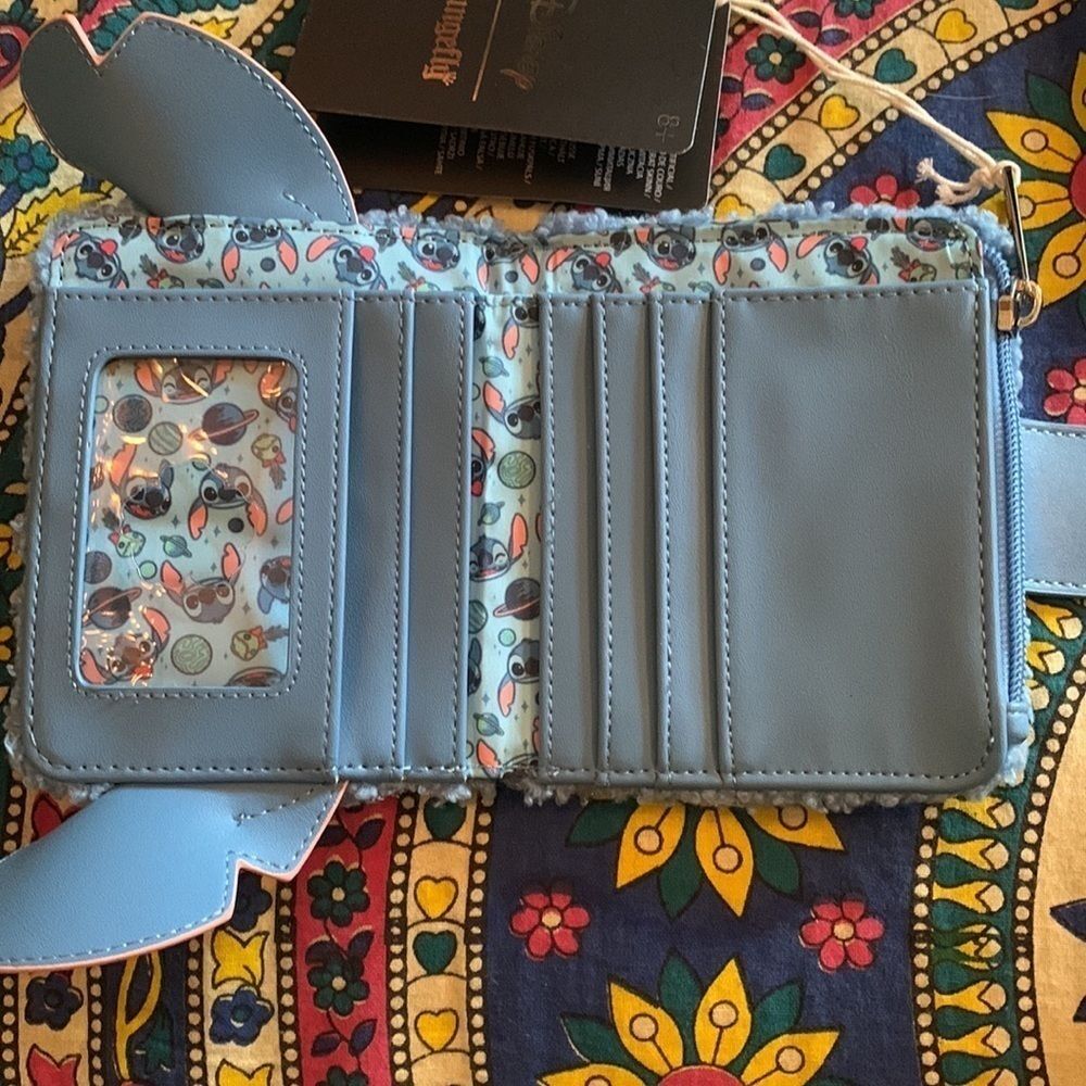 Loungefly Disney Stitch Fuzzy Wallet - Picture 4 of 5